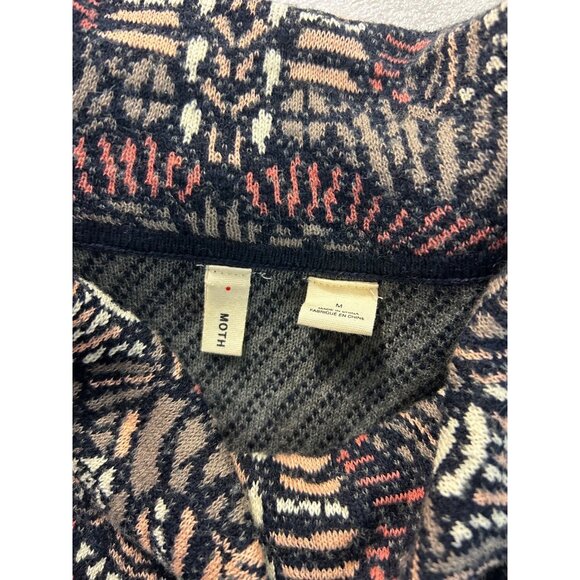 Anthropologie Moth Imperial Garden Cowl Neck Tunic/Dress Sweater Medium - Picture 6 of 7